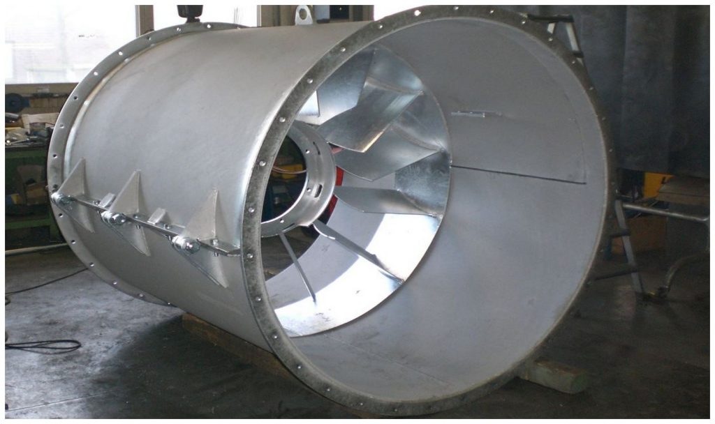 Metallrohr für ein Ventilator